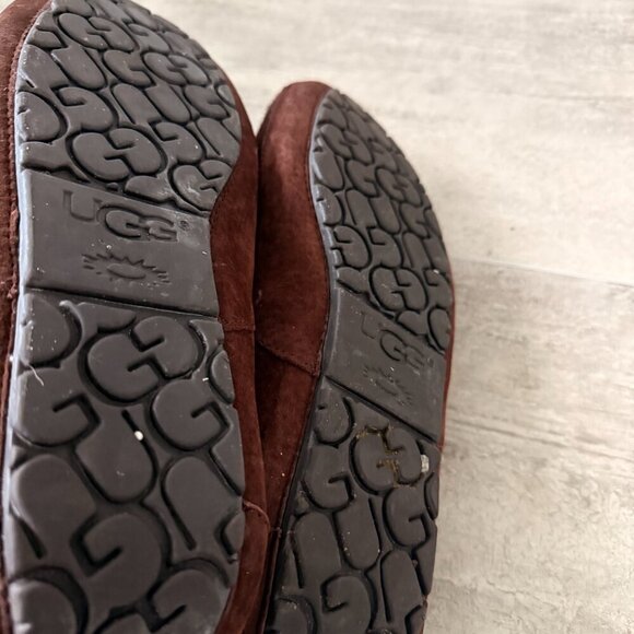 UGG Men's Brown Ascot Corduroy II Moccasin Slipper Size 12 - Picture 8 of 12